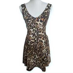 Toto Collection Leopard Print Sleeveless Dress Sz.M EUC.